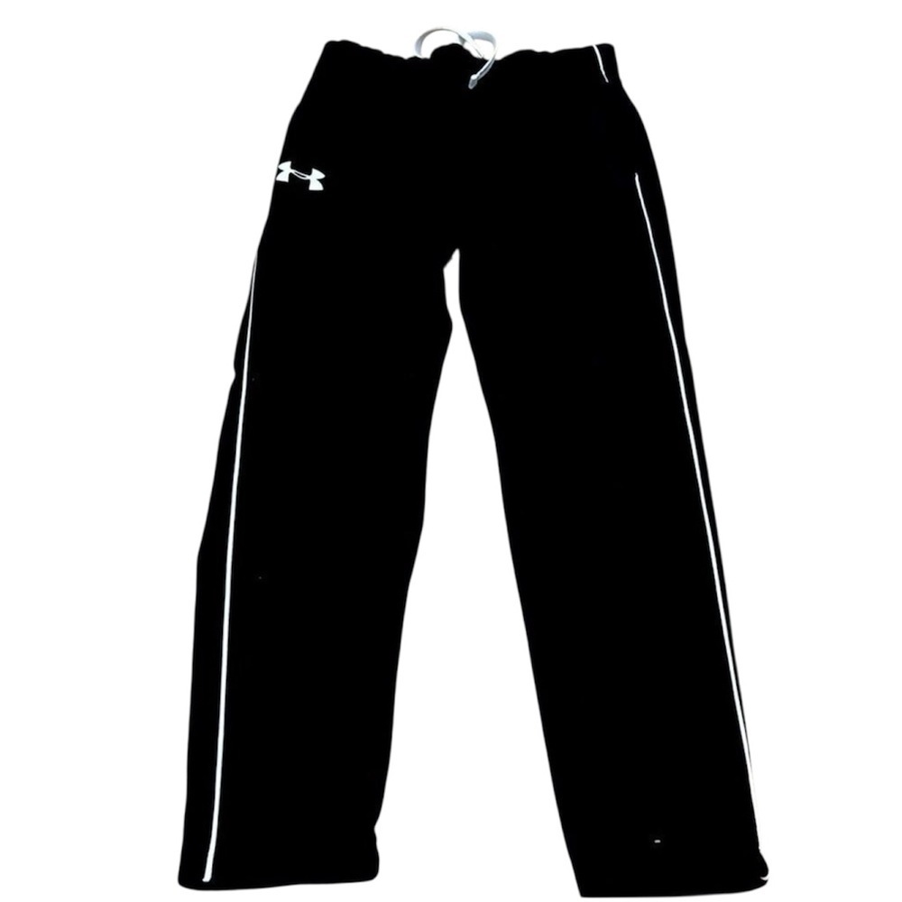 Black boys small youth under armor drawstring pants athletic pockets no holes